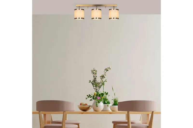 Ljuskrona Talra Three Vintage - Guld - Belysning & el - Inomhusbelysning & lampor - Taklampa & takbelysning - Plafond