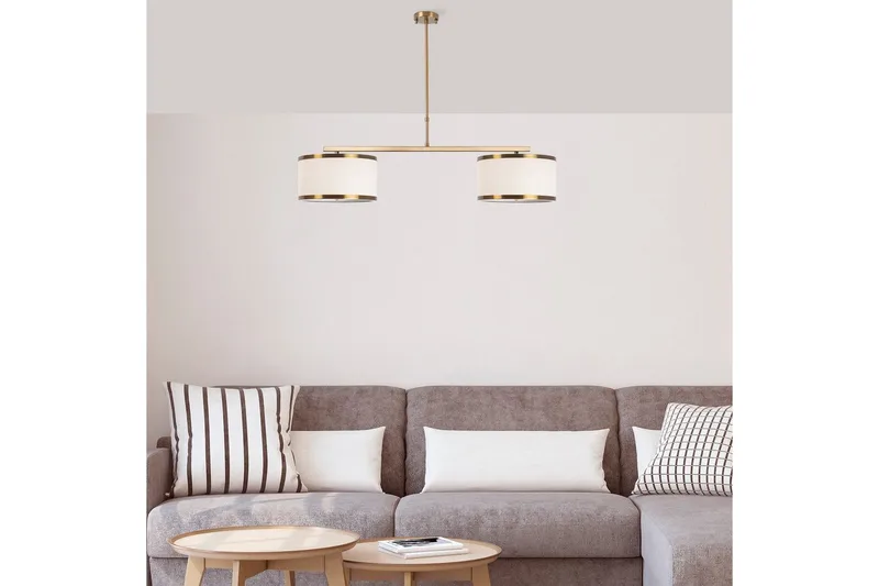 Ljuskrona Talra Two Vintage - Guld - Belysning & el - Inomhusbelysning & lampor - Taklampa & takbelysning - Pendellampor & hänglampor