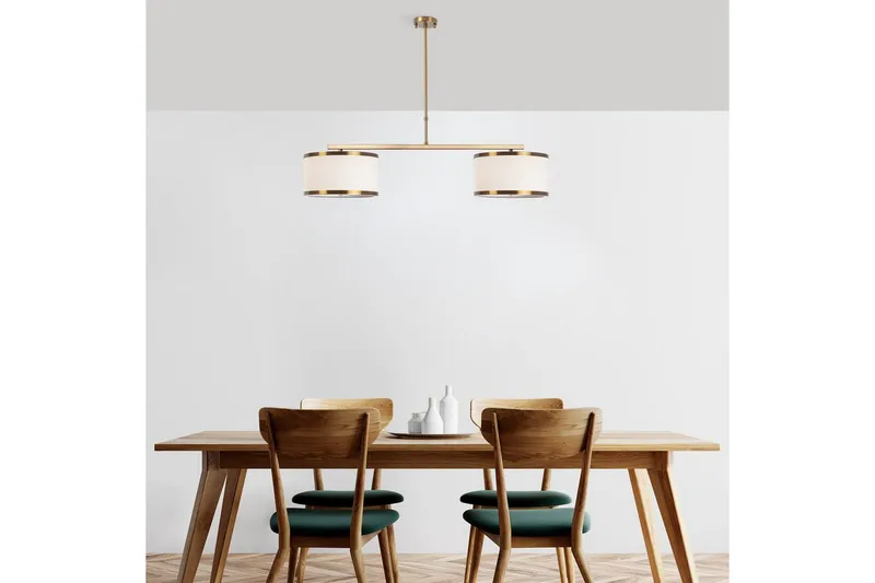 Ljuskrona Talra Two Vintage - Guld - Belysning & el - Inomhusbelysning & lampor - Taklampa & takbelysning - Pendellampor & hänglampor