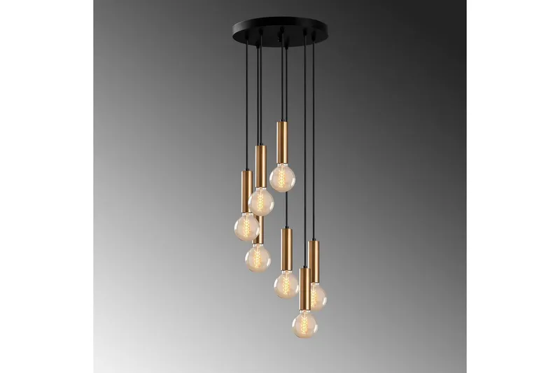 Ljuskrona Tembra Seven Vintage - Guld - Belysning & el - Inomhusbelysning & lampor - Taklampa & takbelysning - Pendellampor & hänglampor