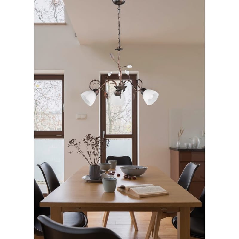 Ljuskrona Traditio - 3 lampor - Belysning & el - Inomhusbelysning & lampor - Taklampa & takbelysning - Kristallkrona & takkrona