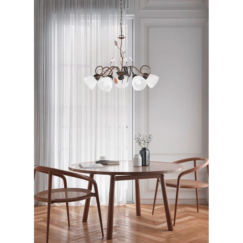 Ljuskrona Traditio - 5 lampor - Belysning & el - Inomhusbelysning & lampor - Taklampa & takbelysning - Kristallkrona & takkrona