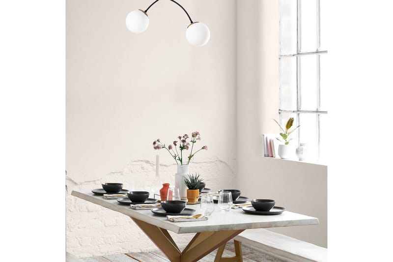 Ljuskrona Yenda Vit / Svart - Svart/Vit - Belysning & el - Inomhusbelysning & lampor - Taklampa & takbelysning - Pendellampor & hänglampor