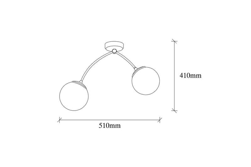 Ljuskrona Yenda Vit / Svart - Svart/Vit - Belysning & el - Inomhusbelysning & lampor - Taklampa & takbelysning - Pendellampor & hänglampor