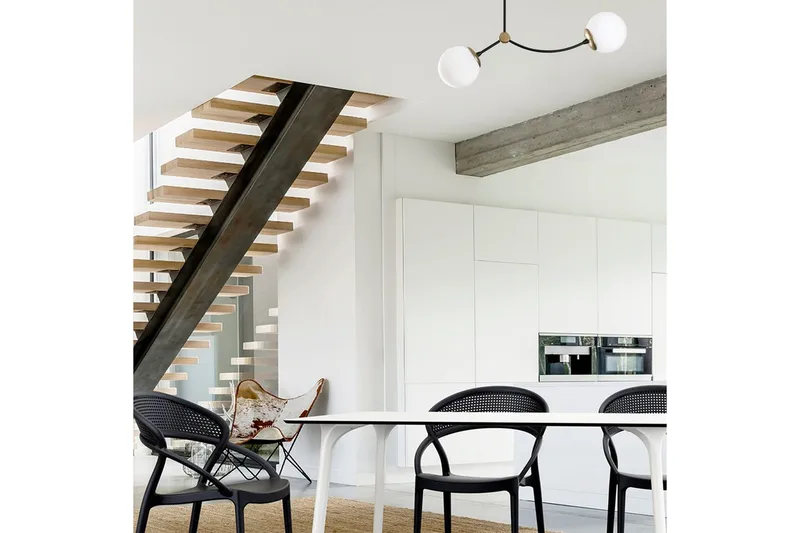 Ljuskrona Yenda Vit / Svart - Svart/Vit - Belysning & el - Inomhusbelysning & lampor - Taklampa & takbelysning - Pendellampor & hänglampor