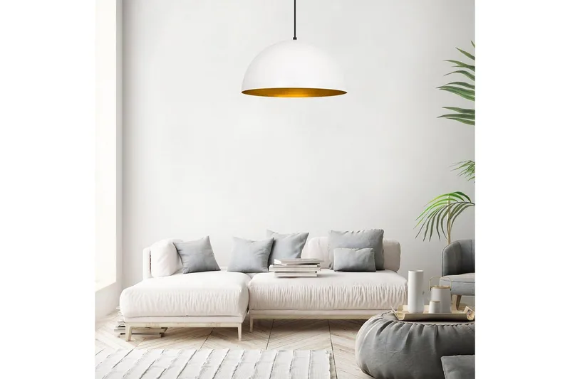 Ljuskrona Zephyra Vit / Rany - Diameter: 50 cm - Belysning & el - Inomhusbelysning & lampor - Taklampa & takbelysning - Pendellampor & hänglampor