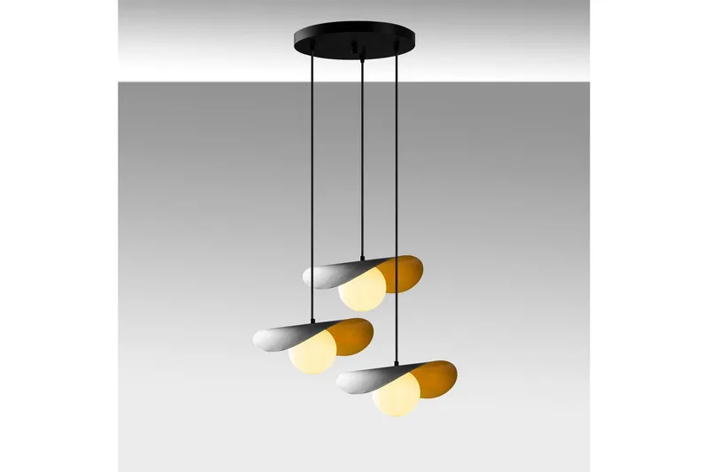 Ljuskrona Pelyn Svart Tre Sockel - Svart - Belysning & el - Inomhusbelysning & lampor - Taklampa & takbelysning - Pendellampor & hänglampor