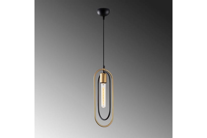 Ljuskrona Pindor Sibgle svart / guld - Guld/Svart - Belysning & el - Inomhusbelysning & lampor - Taklampa & takbelysning - Pendellampor & hänglampor