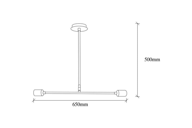 Ljuskrona Pareek Svart - Svart - Belysning & el - Inomhusbelysning & lampor - Taklampa & takbelysning - Pendellampor & hänglampor