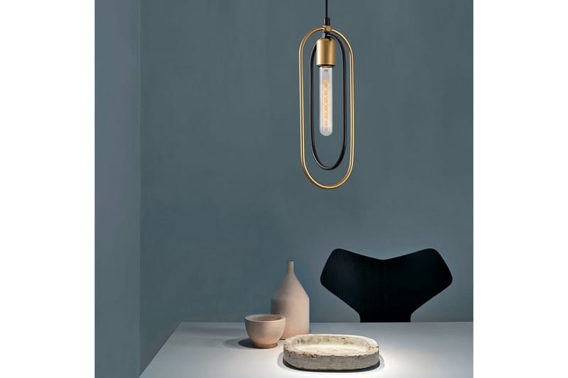 Ljuskrona Pindor Sibgle svart / guld - Guld/Svart - Belysning & el - Inomhusbelysning & lampor - Taklampa & takbelysning - Pendellampor & hänglampor