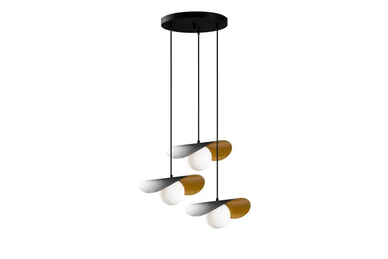 Ljuskrona Pelyn Svart Tre Sockel - Svart - Belysning & el - Inomhusbelysning & lampor - Taklampa & takbelysning - Pendellampor & hänglampor