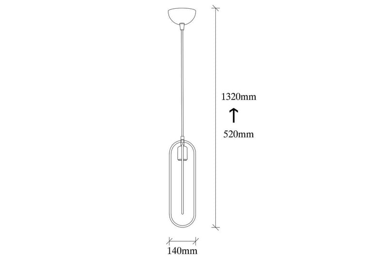 Ljuskrona Pindor Sibgle svart / guld - Guld/Svart - Belysning & el - Inomhusbelysning & lampor - Taklampa & takbelysning - Pendellampor & hänglampor