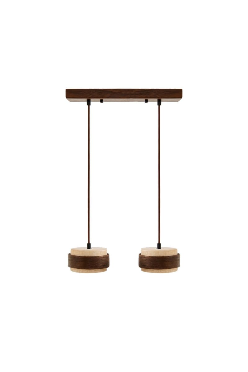 Loloura Pendellampa, Beige Valnöt