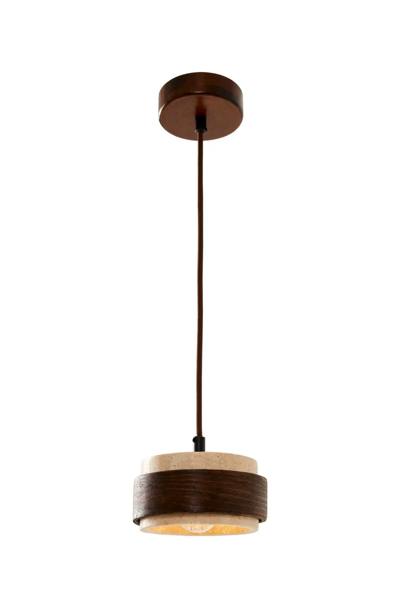 Loloura Pendellampa, Beige Valnöt