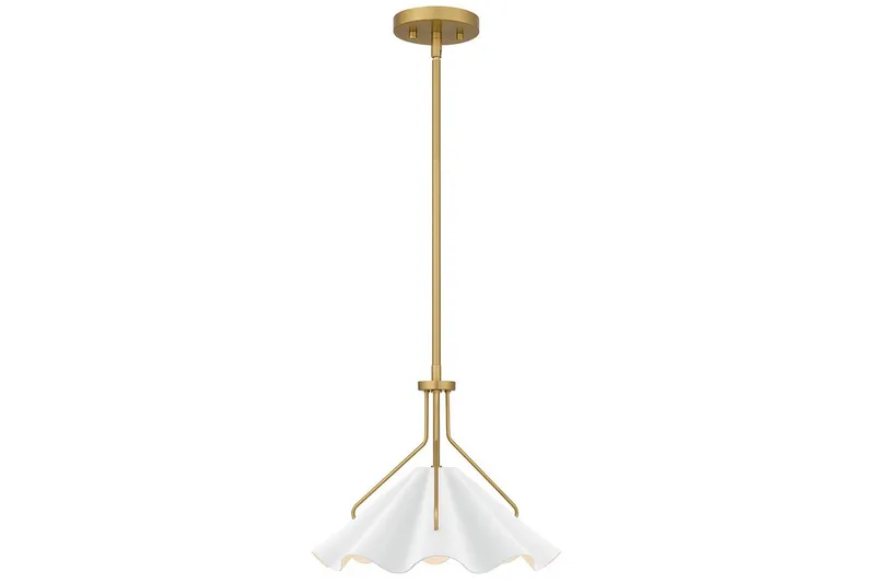 Mejia Quoizel Taklampa - Brass||White - Belysning & el - Inomhusbelysning & lampor - Taklampa & takbelysning - Pendellampor & hänglampor