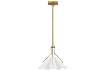 Mejia Quoizel Taklampa - Brass||White - Belysning & el - Inomhusbelysning & lampor - Taklampa & takbelysning - Pendellampor & hänglampor