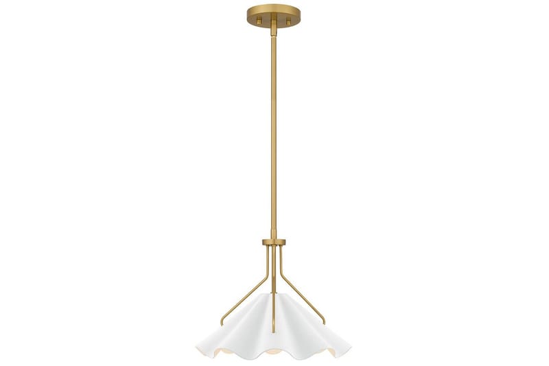 Mejia Quoizel Taklampa - Brass||White - Belysning & el - Inomhusbelysning & lampor - Taklampa & takbelysning - Pendellampor & hänglampor