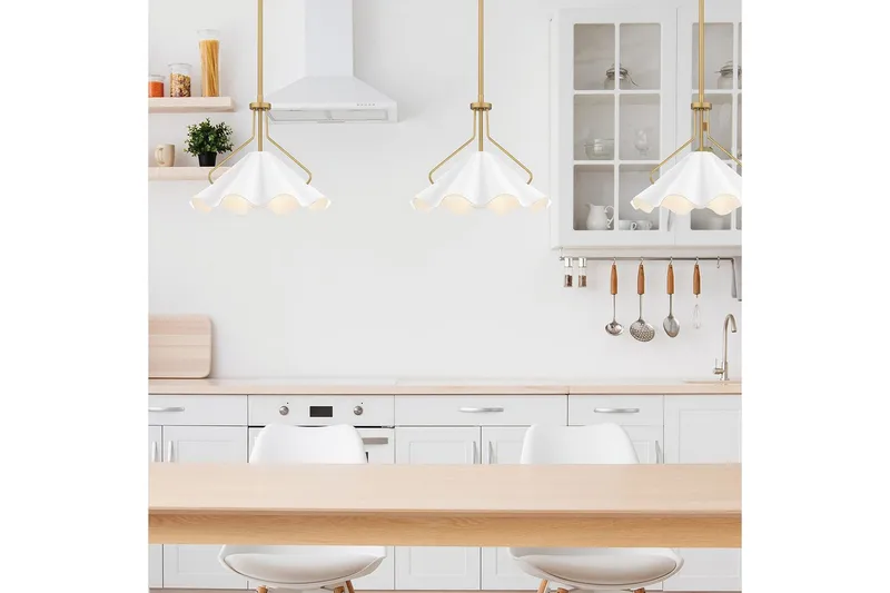 Mejia Quoizel Taklampa - Brass||White - Belysning & el - Inomhusbelysning & lampor - Taklampa & takbelysning - Pendellampor & hänglampor