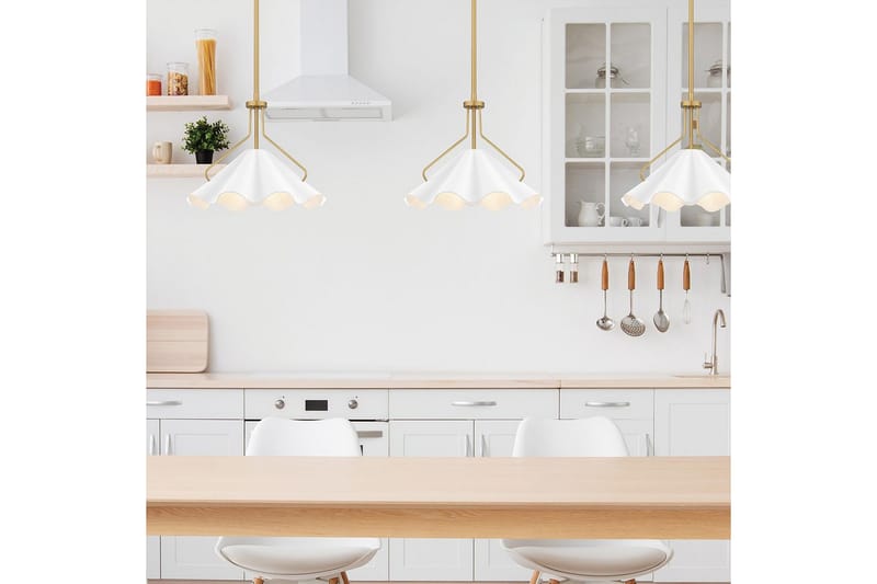 Mejia Quoizel Taklampa - Brass||White - Belysning & el - Inomhusbelysning & lampor - Taklampa & takbelysning - Pendellampor & hänglampor