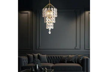 Meridian Quintiesse Krona - GOLD - Belysning & el - Inomhusbelysning & lampor - Taklampa & takbelysning - Kristallkrona & takkrona