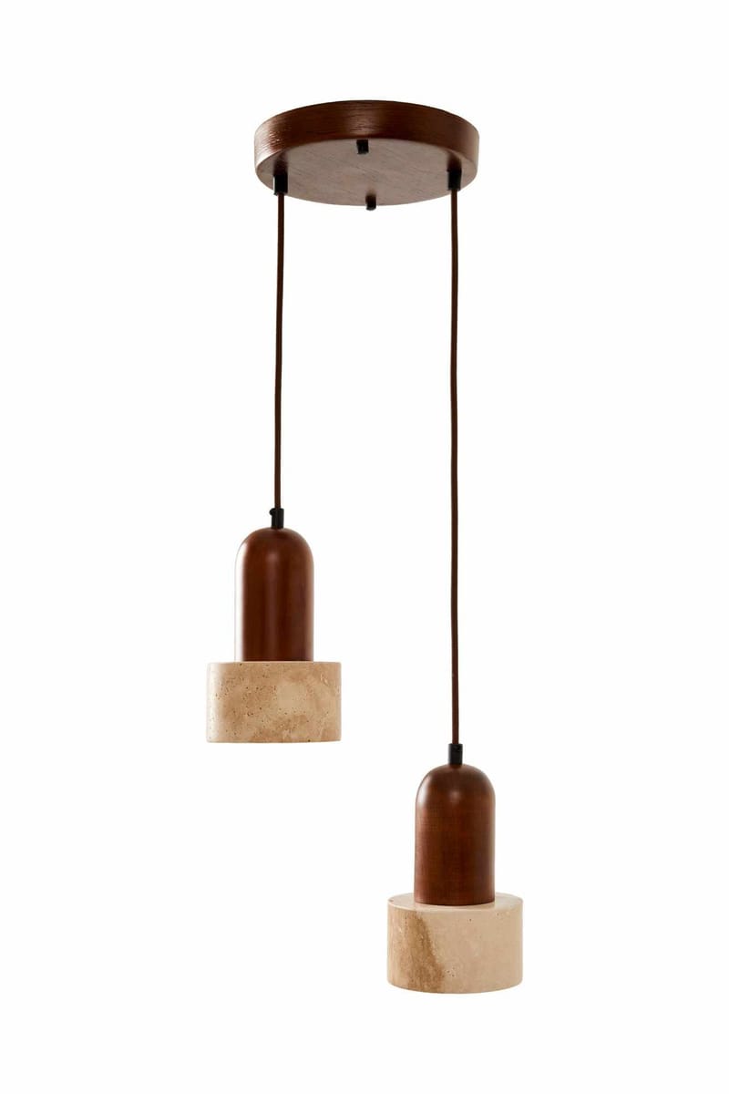 Norric Pendellampa, Beige Valnöt