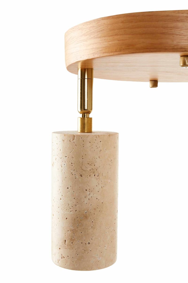 Nurtane Taklampa - Beige Och Ek - Belysning & el - Inomhusbelysning & lampor - Taklampa & takbelysning - Kristallkrona & takkrona