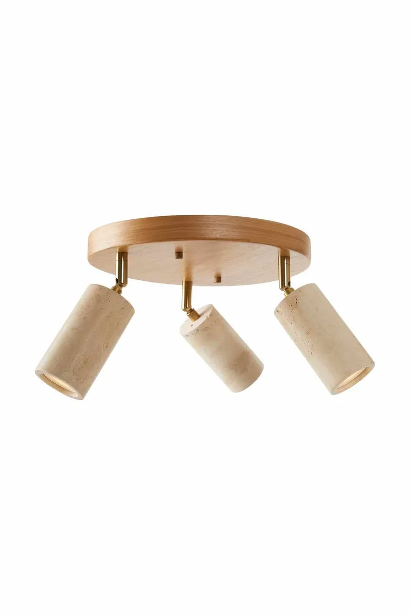 Nurtane Taklampa - Beige Och Ek - Belysning & el - Inomhusbelysning & lampor - Taklampa & takbelysning - Kristallkrona & takkrona