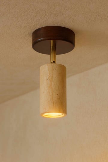 Nurtane Taklampa - Beige Och Valnöt - Belysning & el - Inomhusbelysning & lampor - Taklampa & takbelysning - Kristallkrona & takkrona
