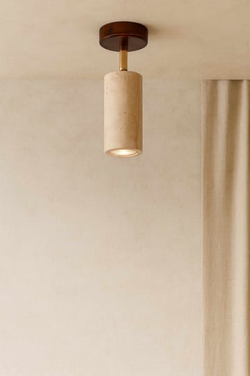 Nurtane Taklampa - Beige Och Valnöt - Belysning & el - Inomhusbelysning & lampor - Taklampa & takbelysning - Kristallkrona & takkrona