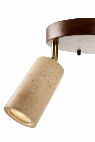 Nurtane Taklampa - Beige Och Valnöt - Belysning & el - Inomhusbelysning & lampor - Taklampa & takbelysning - Kristallkrona & takkrona