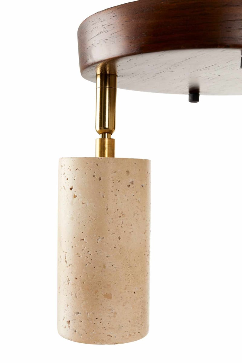 Nurtane Taklampa - Beige Och Valnöt - Belysning & el - Inomhusbelysning & lampor - Taklampa & takbelysning - Kristallkrona & takkrona