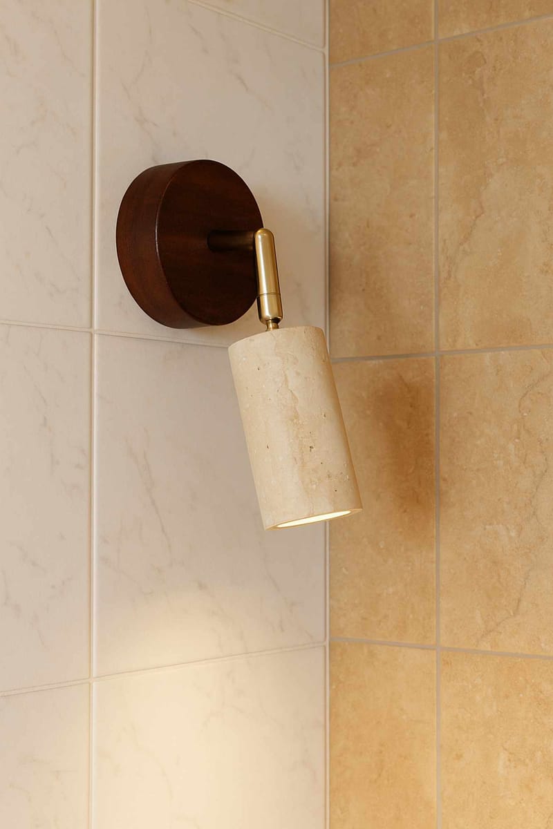 Nurtane Taklampa - Beige Och Valnöt - Belysning & el - Inomhusbelysning & lampor - Taklampa & takbelysning - Kristallkrona & takkrona