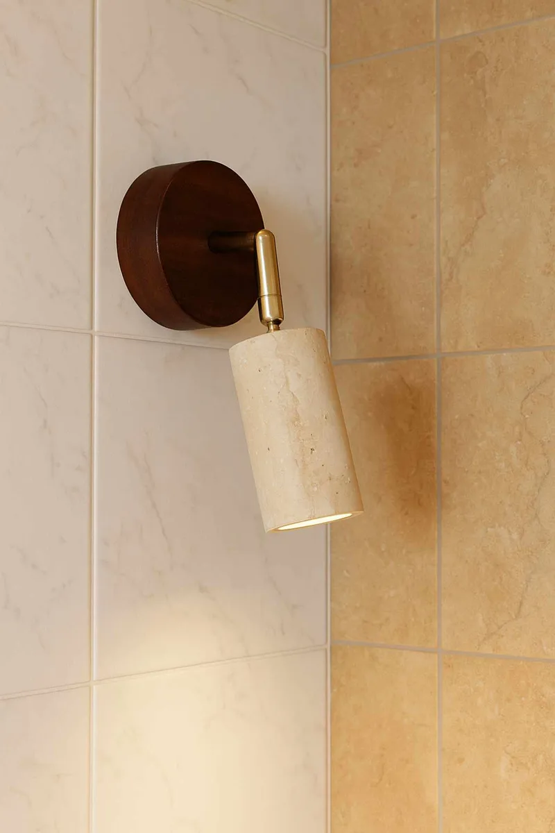 Nurtane Taklampa - Beige Och Valnöt - Belysning & el - Inomhusbelysning & lampor - Taklampa & takbelysning - Kristallkrona & takkrona