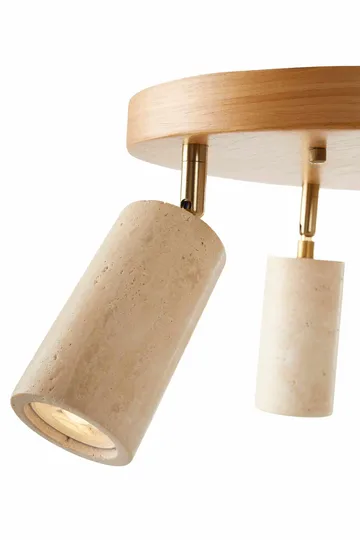 Nurtane Taklampa - Beige/Ek - Belysning & el - Inomhusbelysning & lampor - Taklampa & takbelysning - Kristallkrona & takkrona