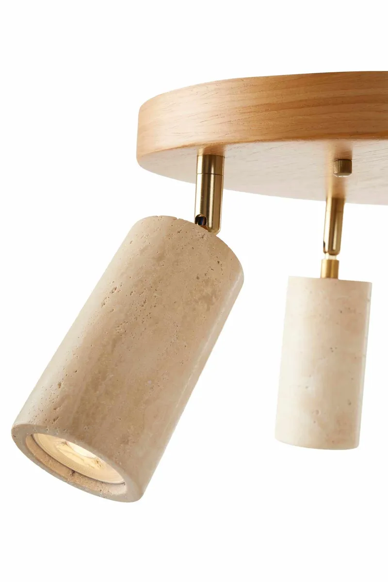 Nurtane Taklampa - Beige/Ek - Belysning & el - Inomhusbelysning & lampor - Taklampa & takbelysning - Kristallkrona & takkrona