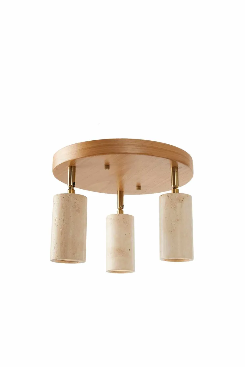 Nurtane Taklampa - Beige/Ek - Belysning & el - Inomhusbelysning & lampor - Taklampa & takbelysning - Kristallkrona & takkrona