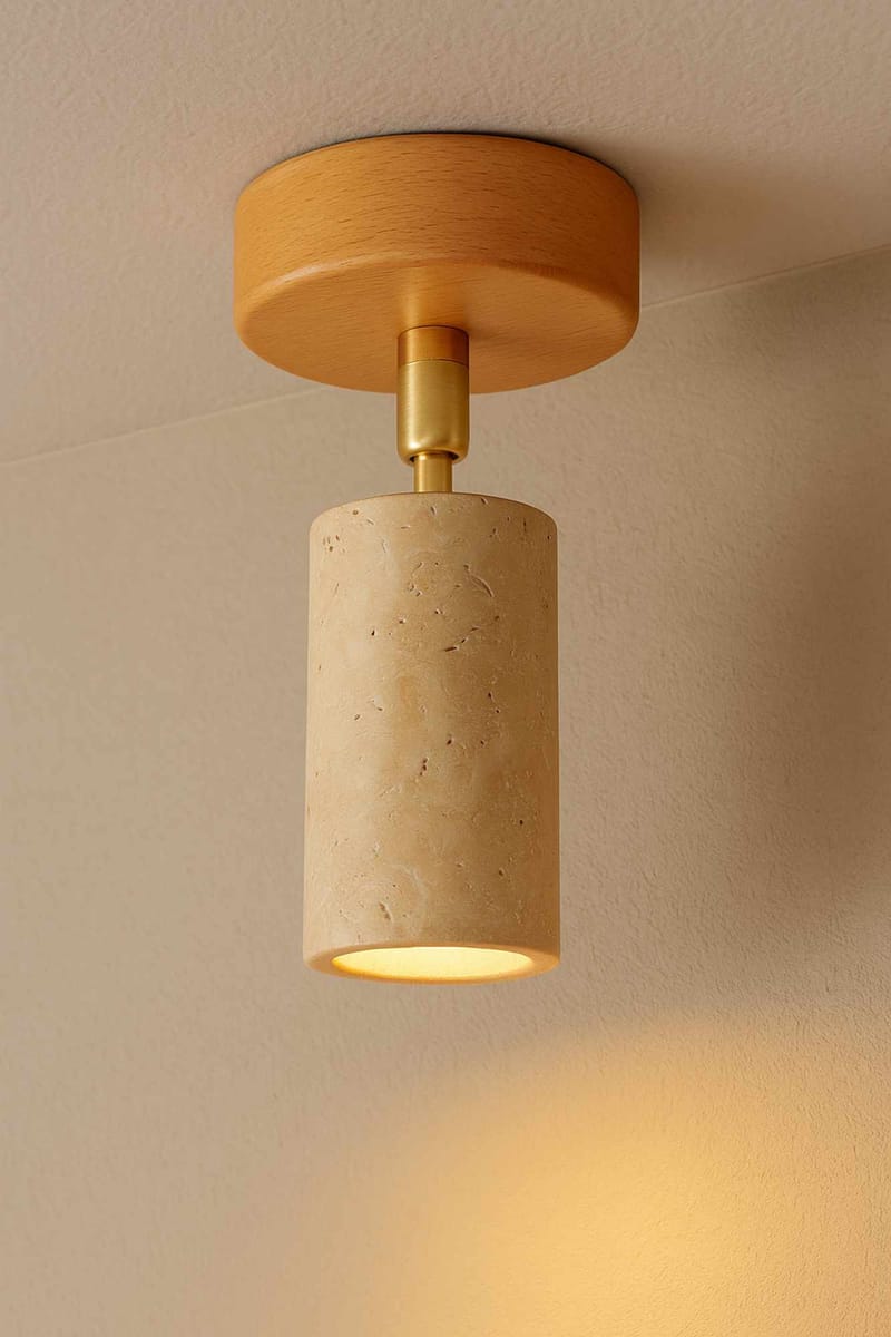 Nurtane Taklampa - Beige/Ek - Belysning & el - Inomhusbelysning & lampor - Taklampa & takbelysning - Kristallkrona & takkrona