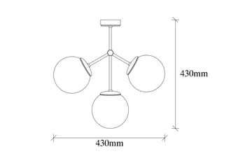 Opviq Damar Taklampa - Gul/Vit - Belysning & el - Inomhusbelysning & lampor - Taklampa & takbelysning - Plafond