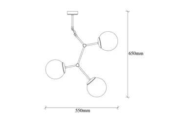 Opviq Damar Taklampa - Gul/Vit - Belysning & el - Inomhusbelysning & lampor - Taklampa & takbelysning - Pendellampor & hänglampor