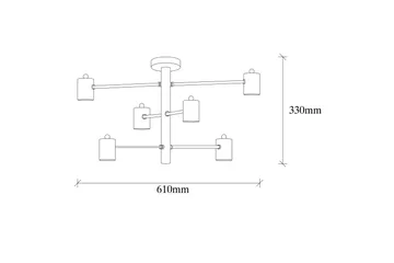 Opviq Hexa Taklampa - Svart - Belysning & el - Inomhusbelysning & lampor - Taklampa & takbelysning - Plafond
