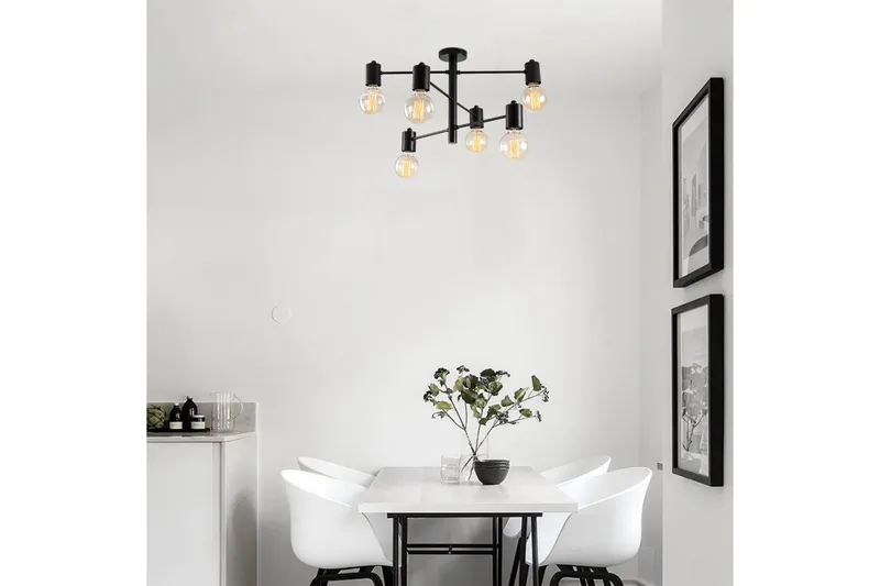 Opviq Hexa Taklampa - Svart - Belysning & el - Inomhusbelysning & lampor - Taklampa & takbelysning - Plafond
