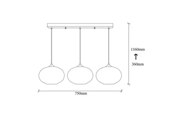 Opviq Taklampa - Svart - Belysning & el - Inomhusbelysning & lampor - Taklampa & takbelysning - Pendellampor & hänglampor