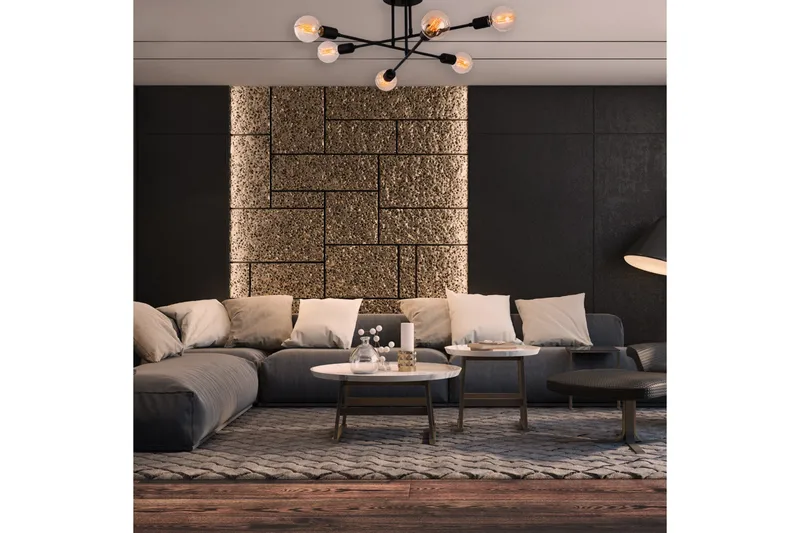 Opviq Tel Stor Taklampa Plafond - Vardagsrum - Sovrum - Kök - Svart - Belysning & el - Inomhusbelysning & lampor - Taklampa & takbelysning - Plafond
