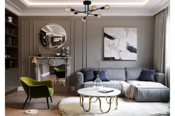 Opviq Tel Stor Taklampa Plafond - Vardagsrum - Sovrum - Kök - Svart - Belysning & el - Inomhusbelysning & lampor - Taklampa & takbelysning - Plafond