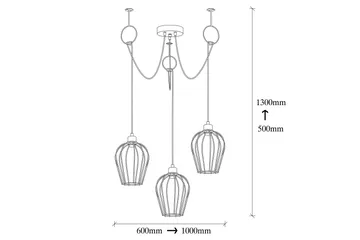 Opviq Tel Taklampa - Svart - Belysning & el - Inomhusbelysning & lampor - Taklampa & takbelysning - Pendellampor & hänglampor