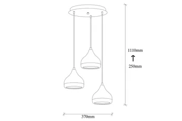 Opviq Yildo Taklampa - Svart/Koppar - Belysning & el - Inomhusbelysning & lampor - Taklampa & takbelysning - Pendellampor & hänglampor