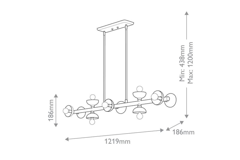 Palta Kichler Taklampa - Black - Belysning & el - Inomhusbelysning & lampor - Taklampa & takbelysning - Pendellampor & hänglampor