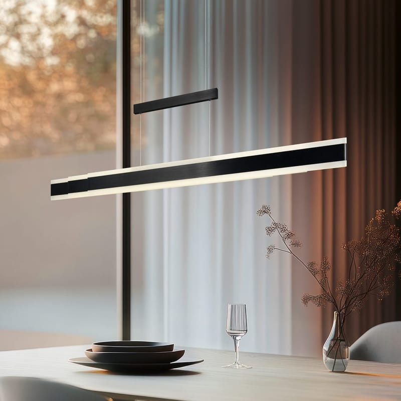 Pendel TRIO Arcola - 150 cm, Mattsvart - Belysning & el - Inomhusbelysning & lampor - Taklampa & takbelysning - Pendellampor & hänglampor