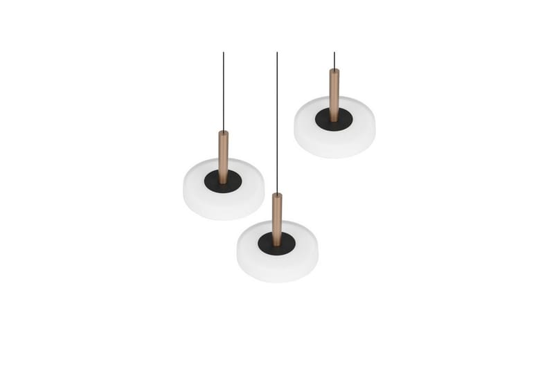 Pendel TRIO Celeste 3-del, Mattsvart/vit/kaffebrun - 3-del, Mattsvart/vit/kaffebrun - Belysning & el - Inomhusbelysning & lampor - Taklampa & takbelysning - Pendellampor & hänglampor
