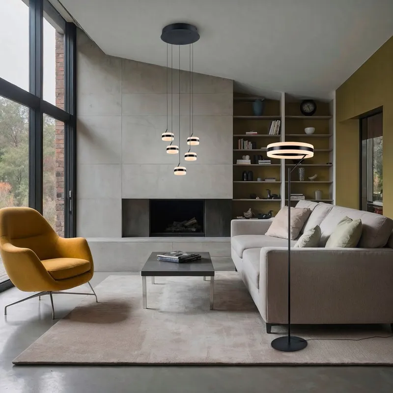 Pendel TRIO Dios - 5 lampor, Borstad Stål - Belysning & el - Inomhusbelysning & lampor - Taklampa & takbelysning - Pendellampor & hänglampor